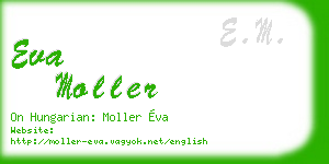 eva moller business card
